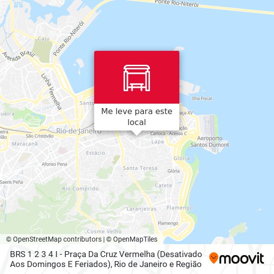 BRS 1 2 3 4 I - Praça Da Cruz Vermelha (Desativado Aos Domingos E Feriados) mapa