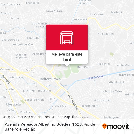 Avenida Vereador Albertino Guedes, 1623 mapa