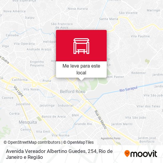 Avenida Vereador Albertino Guedes, 254 mapa