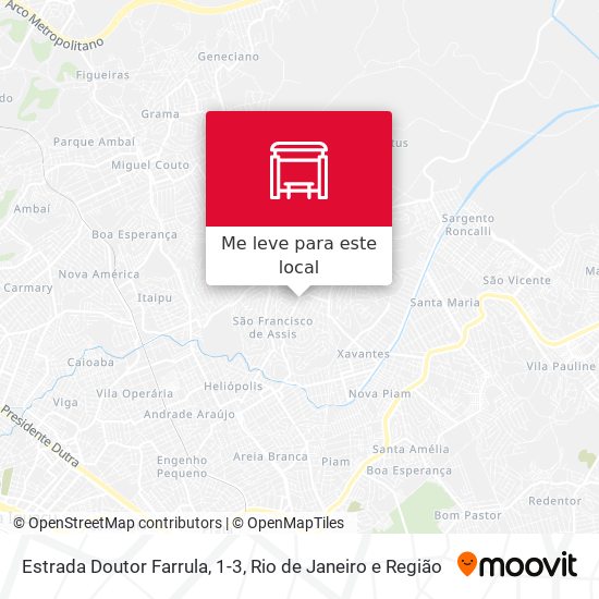Estrada Doutor Farrula, 1-3 mapa