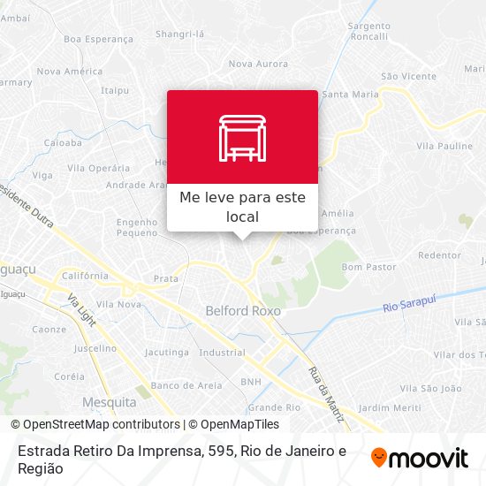 Estrada Retiro Da Imprensa, 595 mapa