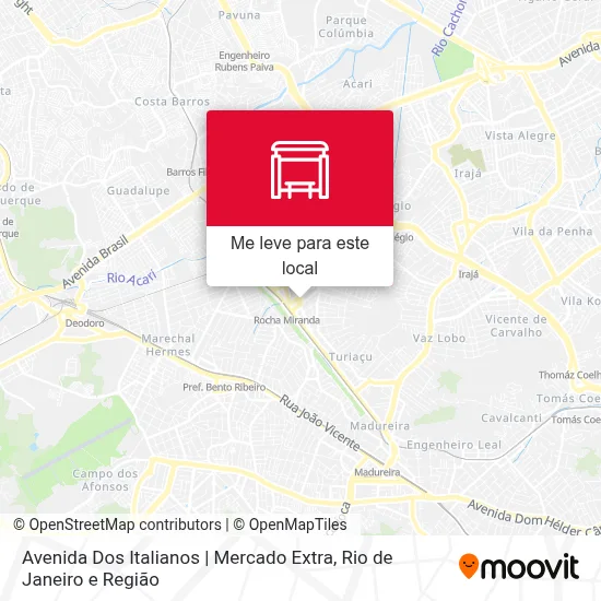 Avenida Dos Italianos | Mercado Extra mapa