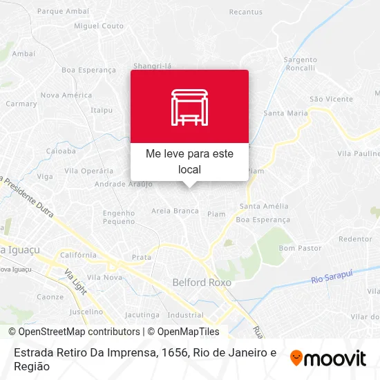 Estrada Retiro Da Imprensa, 1656 mapa