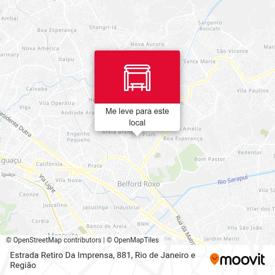 Estrada Retiro Da Imprensa, 881 mapa