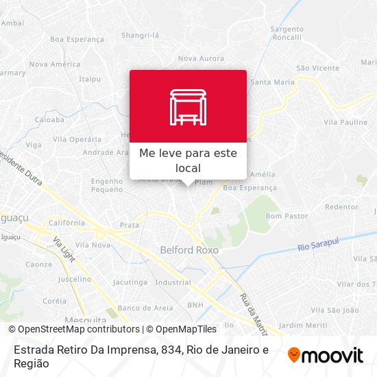 Estrada Retiro Da Imprensa, 834 mapa