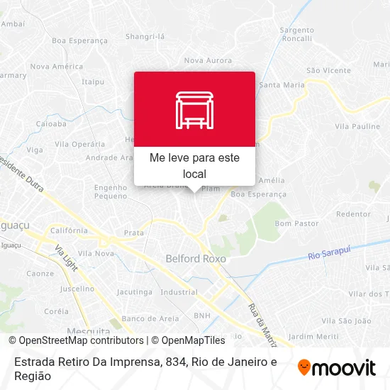 Estrada Retiro Da Imprensa, 834 mapa