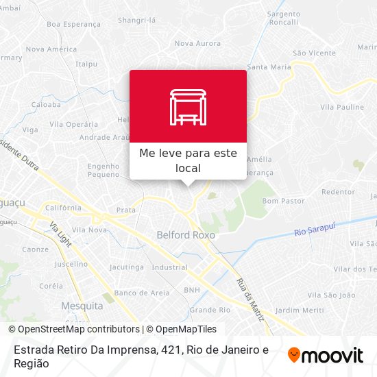 Estrada Retiro Da Imprensa, 421 mapa