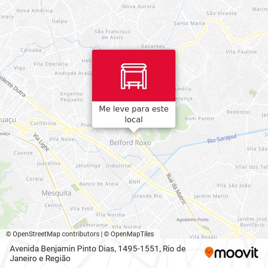 Avenida Benjamin Pinto Dias, 1495-1551 mapa