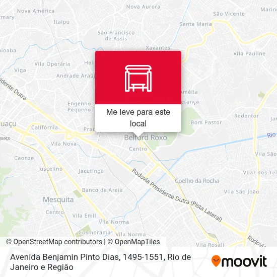 Avenida Benjamin Pinto Dias, 1495-1551 mapa