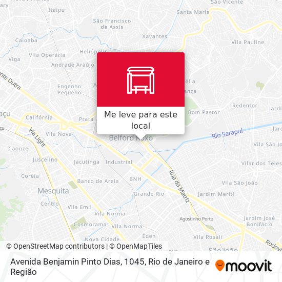 Avenida Benjamin Pinto Dias, 1045 mapa