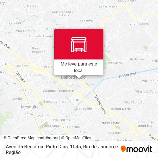 Avenida Benjamin Pinto Dias, 1045 mapa