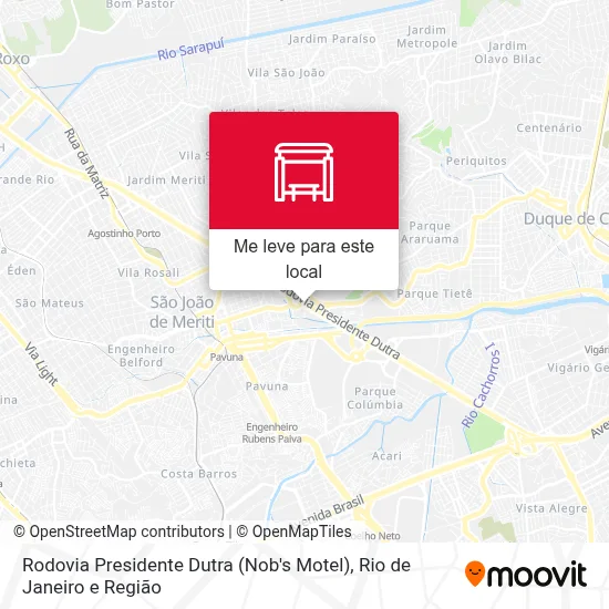 Rodovia Presidente Dutra (Nob's Motel) mapa