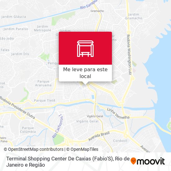 Terminal Shopping Center De Caxias (Fabio'S) mapa