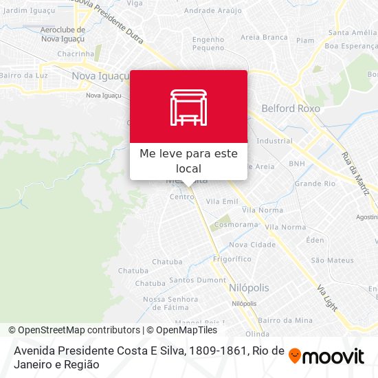 Avenida Presidente Costa E Silva, 1809-1861 mapa