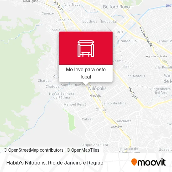 Habib's Nilópolis mapa