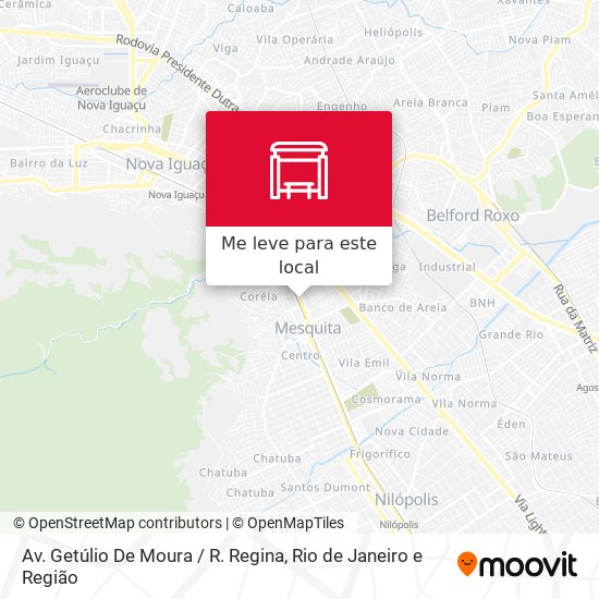 Av. Getúlio De Moura / R. Regina mapa