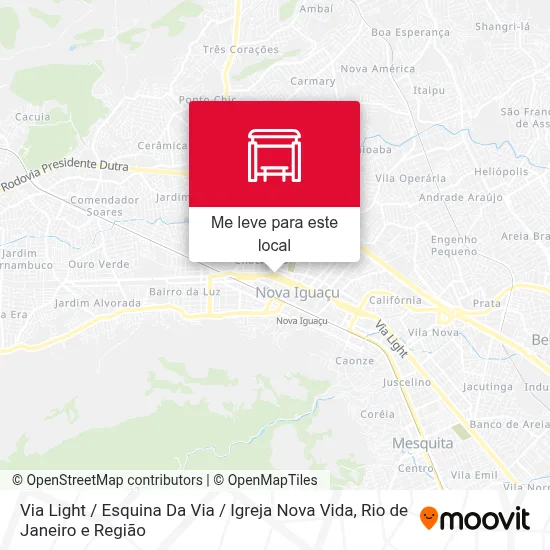 Via Light / Esquina Da Via / Igreja Nova Vida mapa
