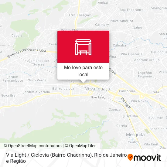 Via Light / Ciclovia (Bairro Chacrinha) mapa