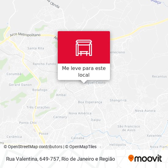 Rua Valentina, 649-757 mapa