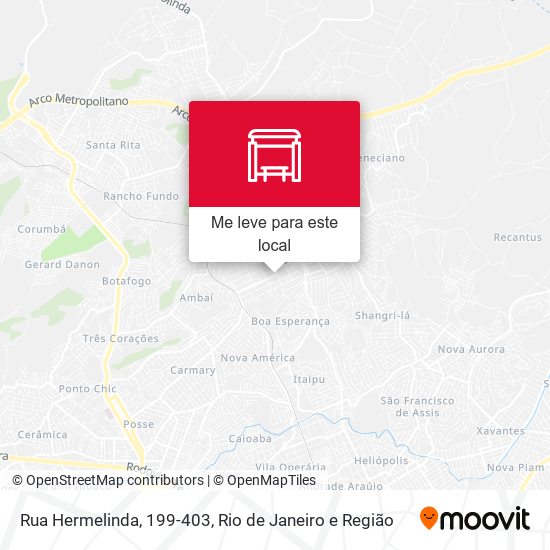 Rua Hermelinda, 199-403 mapa