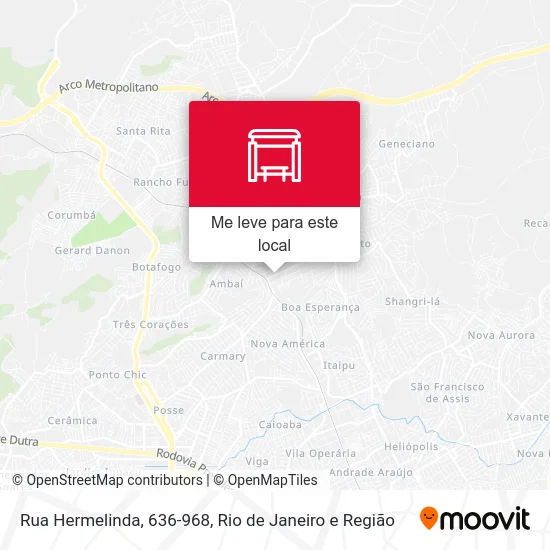 Rua Hermelinda, 636-968 mapa