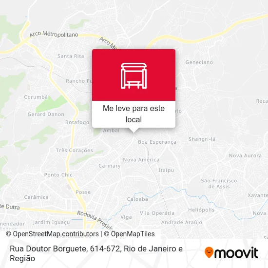 Rua Doutor Borguete, 614-672 mapa