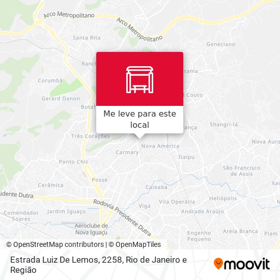 Estrada Luiz De Lemos, 2258 mapa