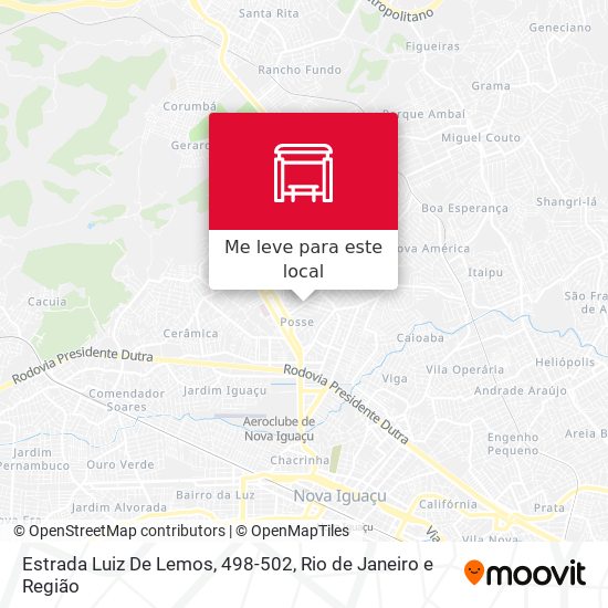Estrada Luiz De Lemos, 498-502 mapa