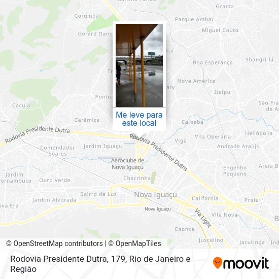 Rodovia Presidente Dutra, 179 mapa