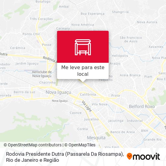Rodovia Presidente Dutra (Passarela Da Riosampa) mapa