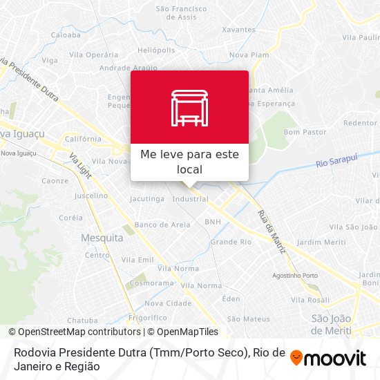 Rodovia Presidente Dutra (Tmm / Porto Seco) mapa