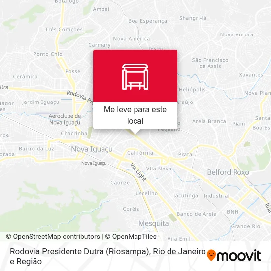 Rodovia Presidente Dutra (Riosampa) mapa