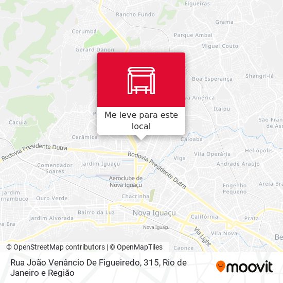 Rua João Venâncio De Figueiredo, 315 mapa