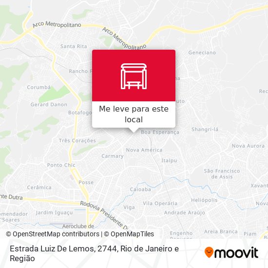 Estrada Luiz De Lemos, 2744 mapa