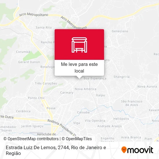 Estrada Luiz De Lemos, 2744 mapa