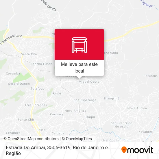 Estrada Do Ambaí, 3505-3619 mapa
