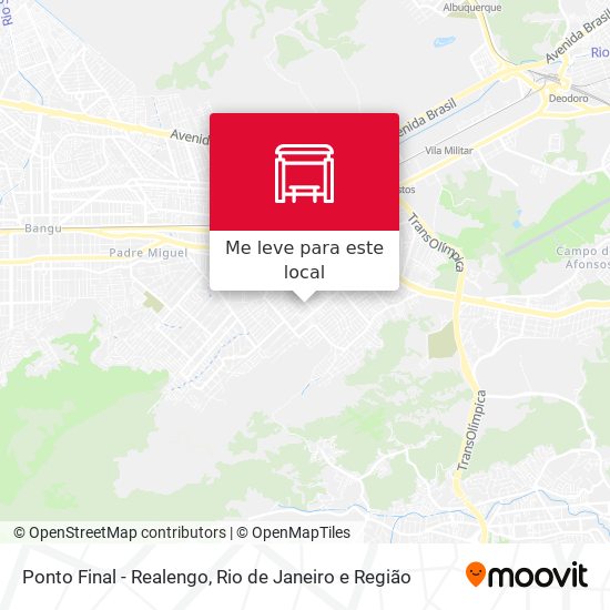 Ponto Final - Realengo mapa
