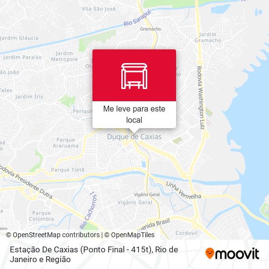 Estação De Caxias (Ponto Final - 415t) mapa