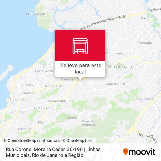 Rua Coronel Moreira César, 36-190 | Linhas Municipais mapa