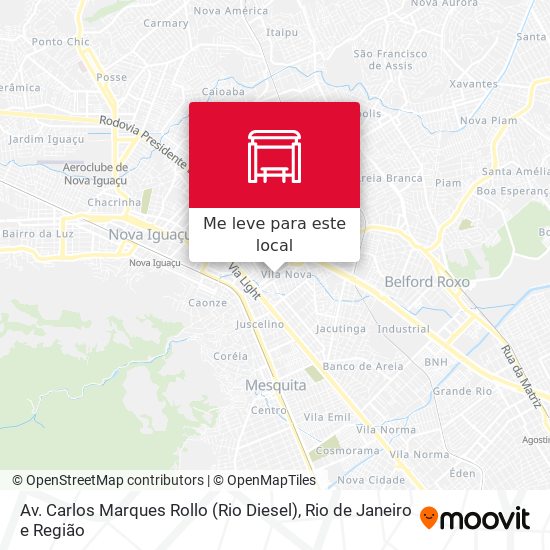 Av. Carlos Marques Rollo (Rio Diesel) mapa