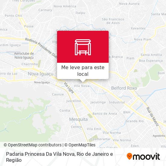 Padaria Princesa Da Vila Nova mapa
