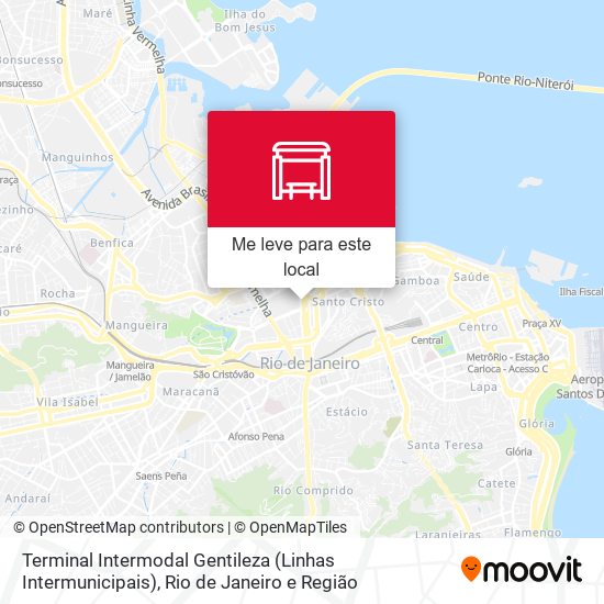 Terminal Intermodal Gentileza (Linhas Intermunicipais) mapa