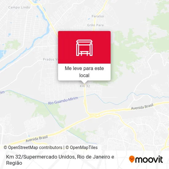 Km 32/Supermercado Unidos mapa