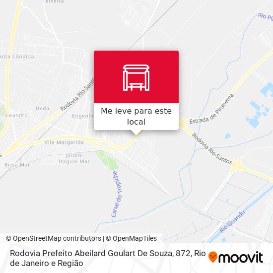 Rodovia Prefeito Abeilard Goulart De Souza, 872 mapa