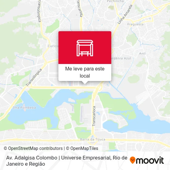 Av. Adalgisa Colombo | Universe Empresarial mapa