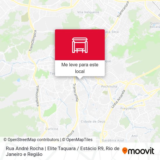 Rua André Rocha | Elite Taquara / Estácio R9 mapa
