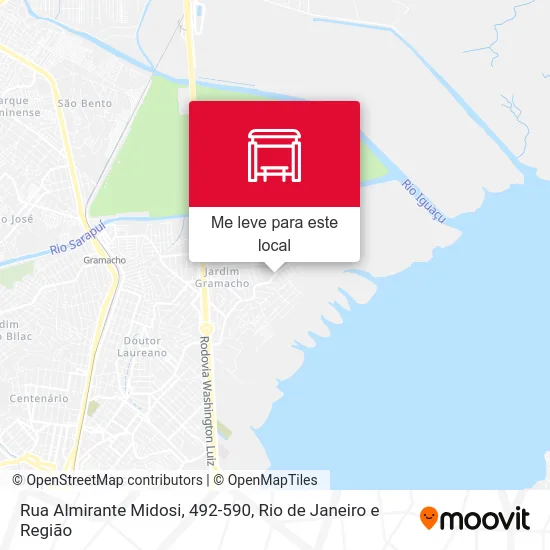 Rua Almirante Midosi, 492-590 mapa
