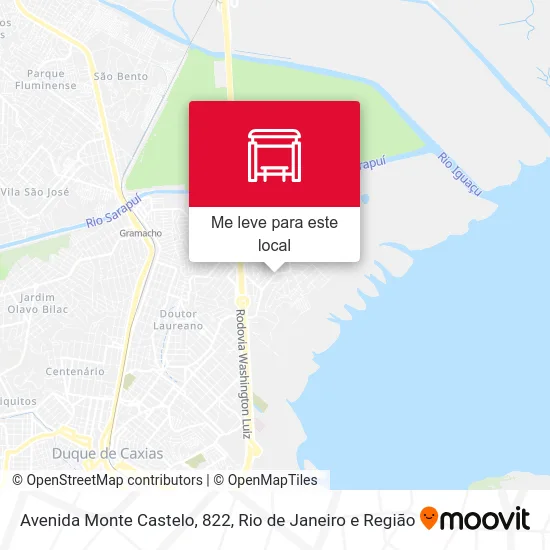 Avenida Monte Castelo, 822 mapa