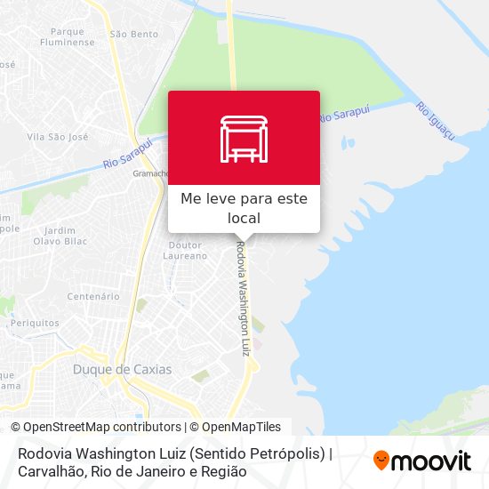 Rodovia Washington Luiz (Sentido Petrópolis) | Carvalhão mapa