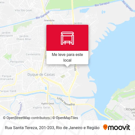 Rua Santa Tereza, 201-203 mapa